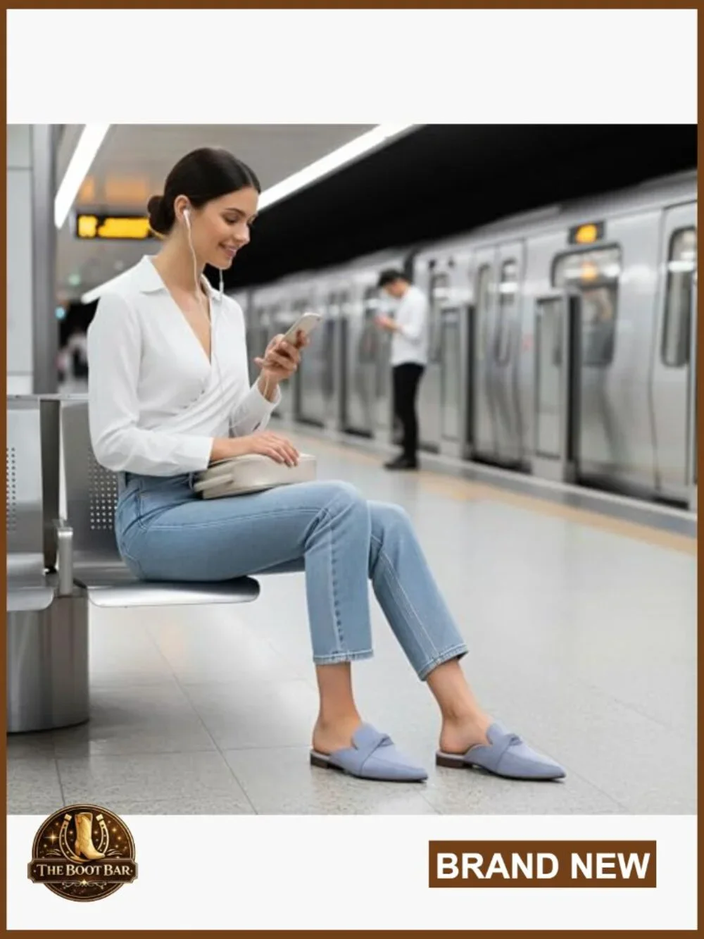Pointed Toe Slingback Mules Flats Slide Loafers Bowknot Office Walking - Picture 3 of 7